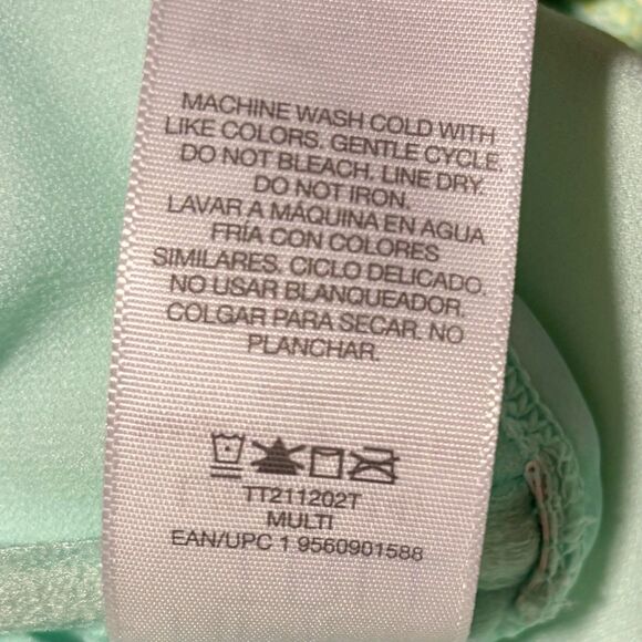 Time And Tru Bikini Top Women’s Size Large 12/14 Tie Dye Wide Strap Beach - Picture 5 of 7